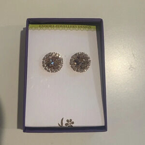 ENDORA JEWELLERY Australian Rose Gold Bridal Earrings Discontinued NWT‎
